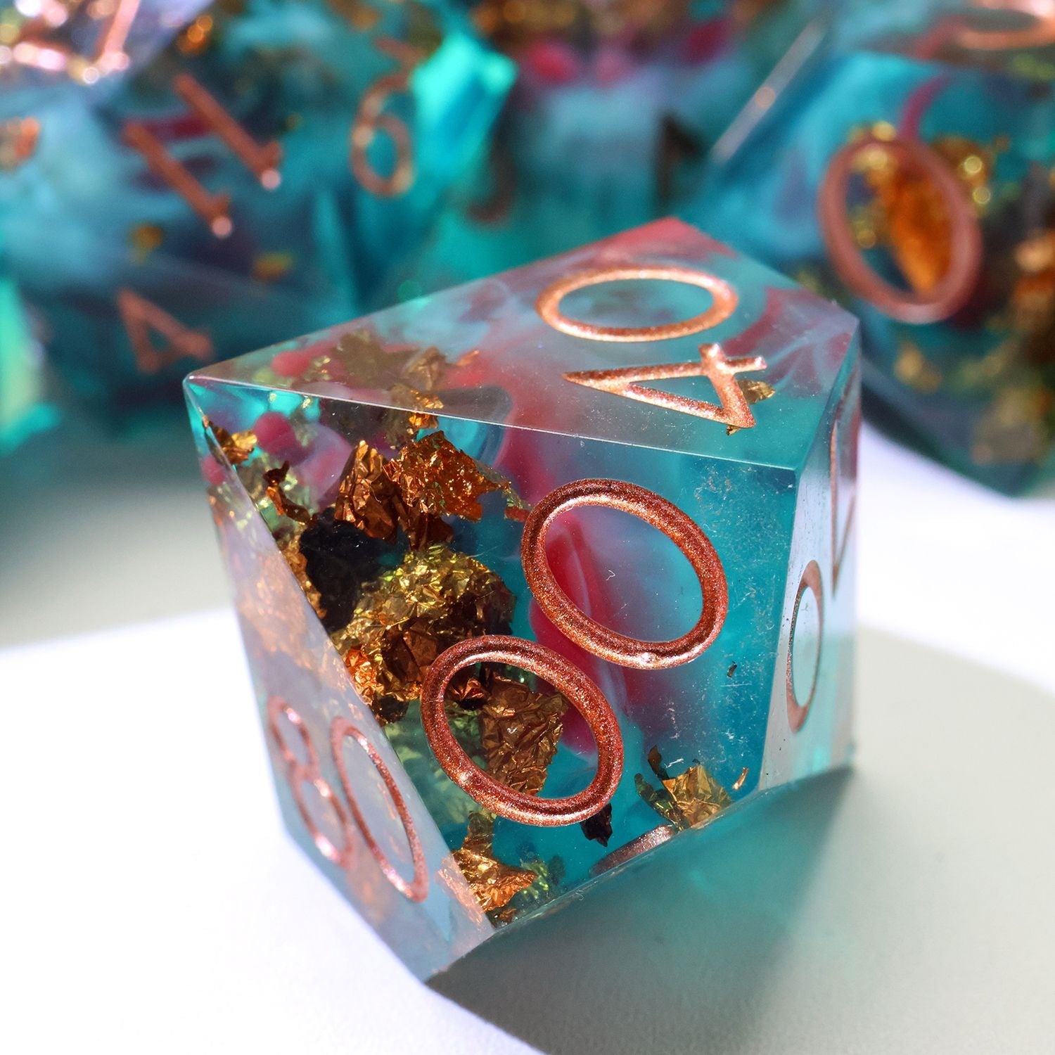 Undertow 7 - Piece Polyhedral Dice Set - EBONWOOD