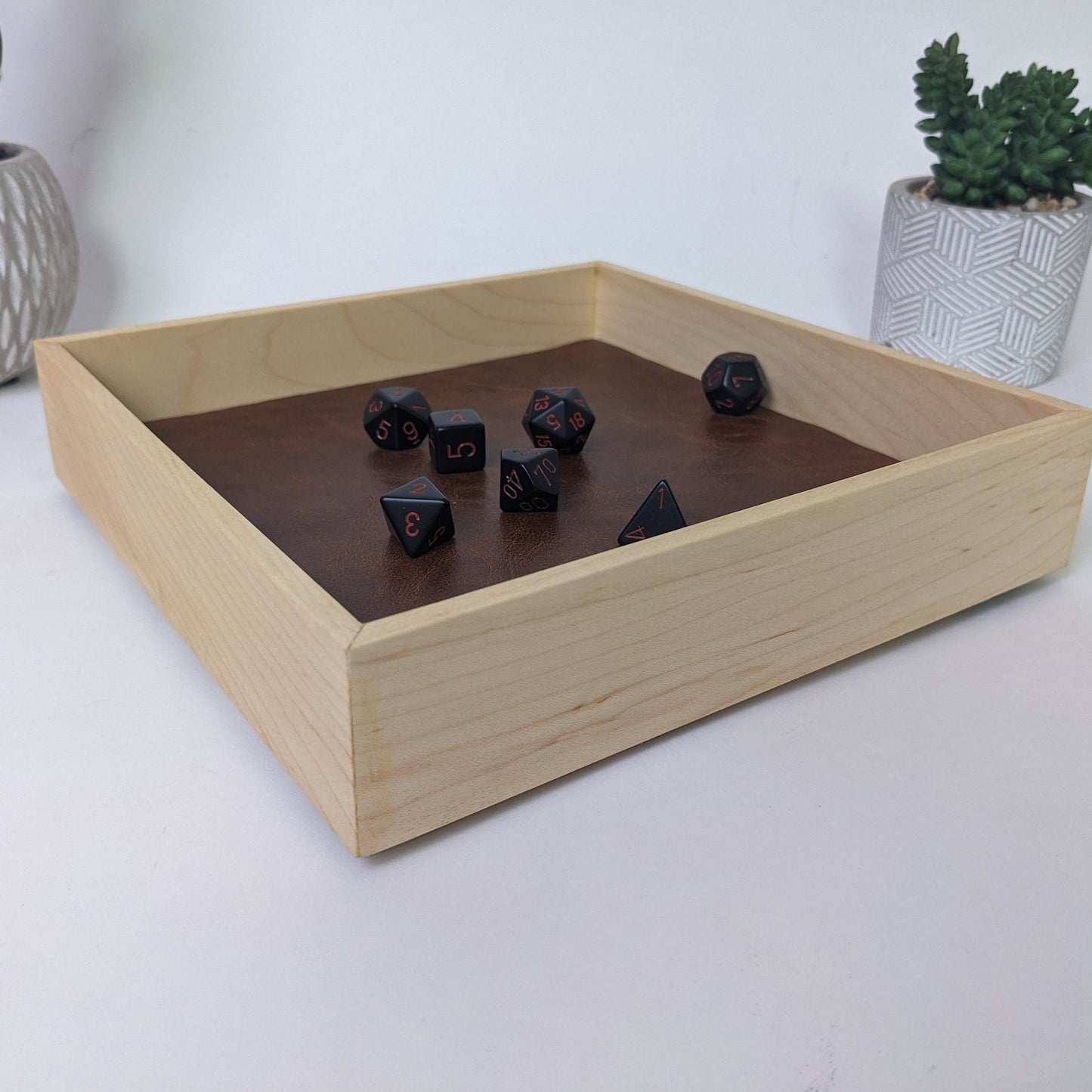 Padauk Wooden Dice Tray | D&D Dice Tray | Dungeons and Dragons Dice Tray