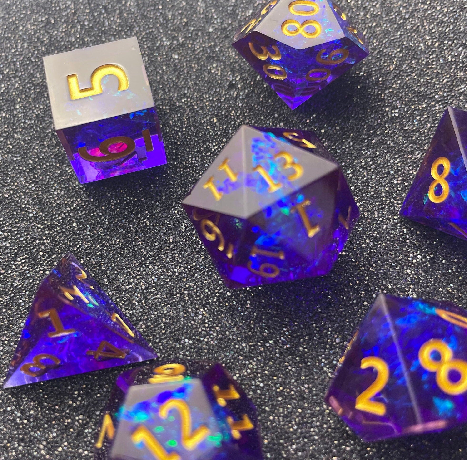 Imperial Starlight - 7 Piece Luxury D&D Dice Set