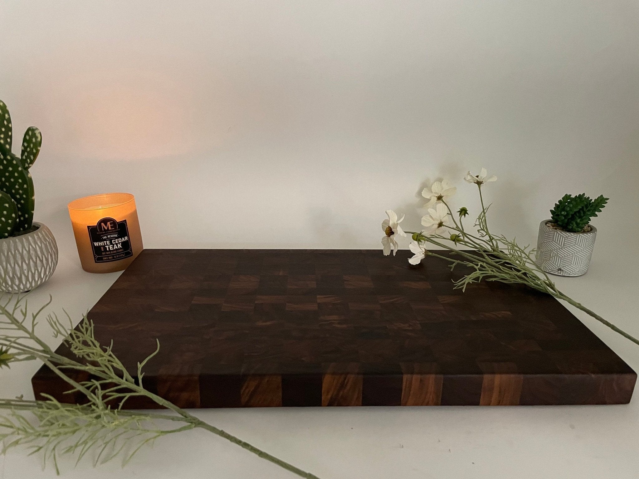 XL Walnut Endgrain Cutting Board, Wedding Gift, Anniversary Gift, Christmas Gift, USA Made, Personalization Available