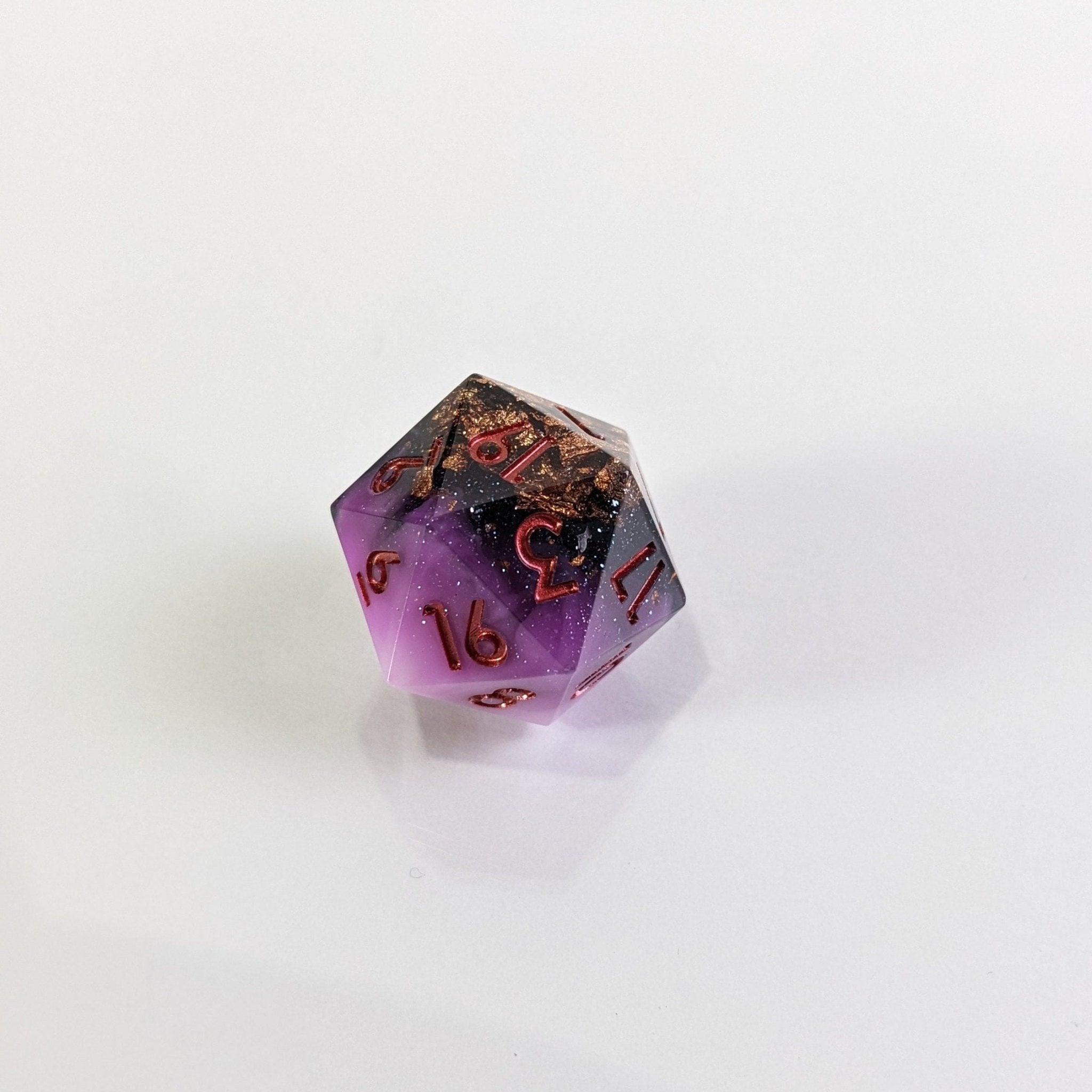 Rosefire Glimmerdice - 7 Piece Polyhedral Dice Set