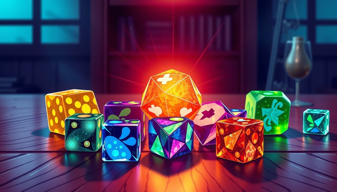 Unleash Your Creativity with Stunning Custom Gemstone Dice Sets for Every Gamer - EBONWOOD