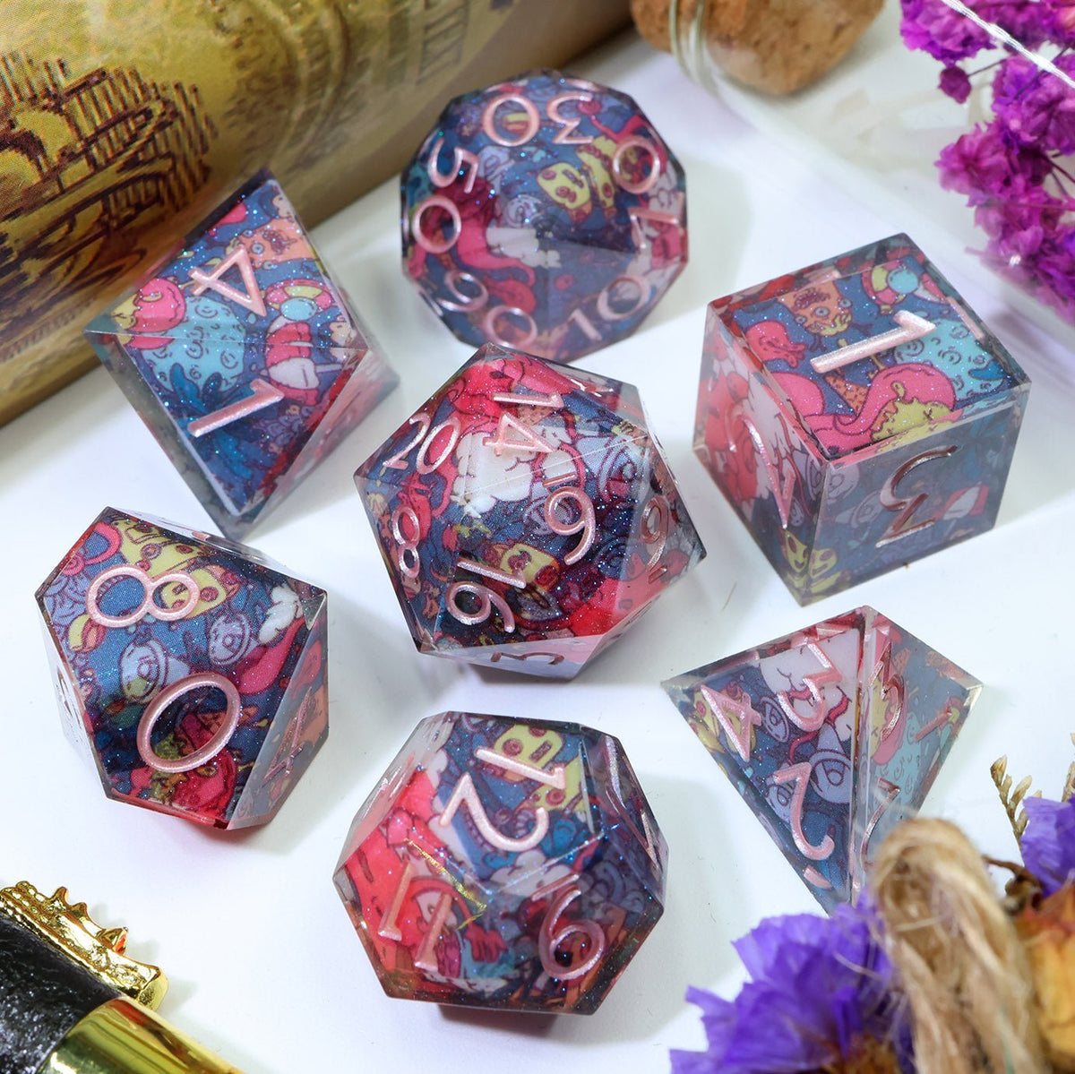Layered Dice Sets - EBONWOOD