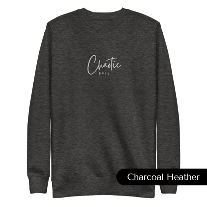 Chaotic Evil Embroidered Dungeons and Dragons Crew Neck Sweatshirt