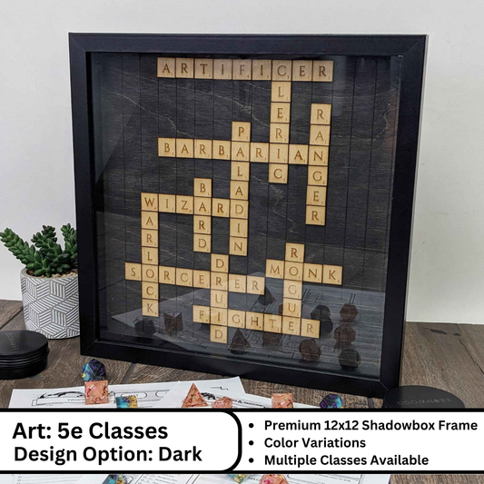 Dungeons and Dragons Scrabble Wall Art