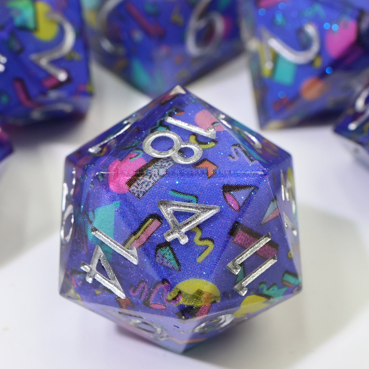 Memphoria Layered Set 7-Piece Polyhedral Dice Set
