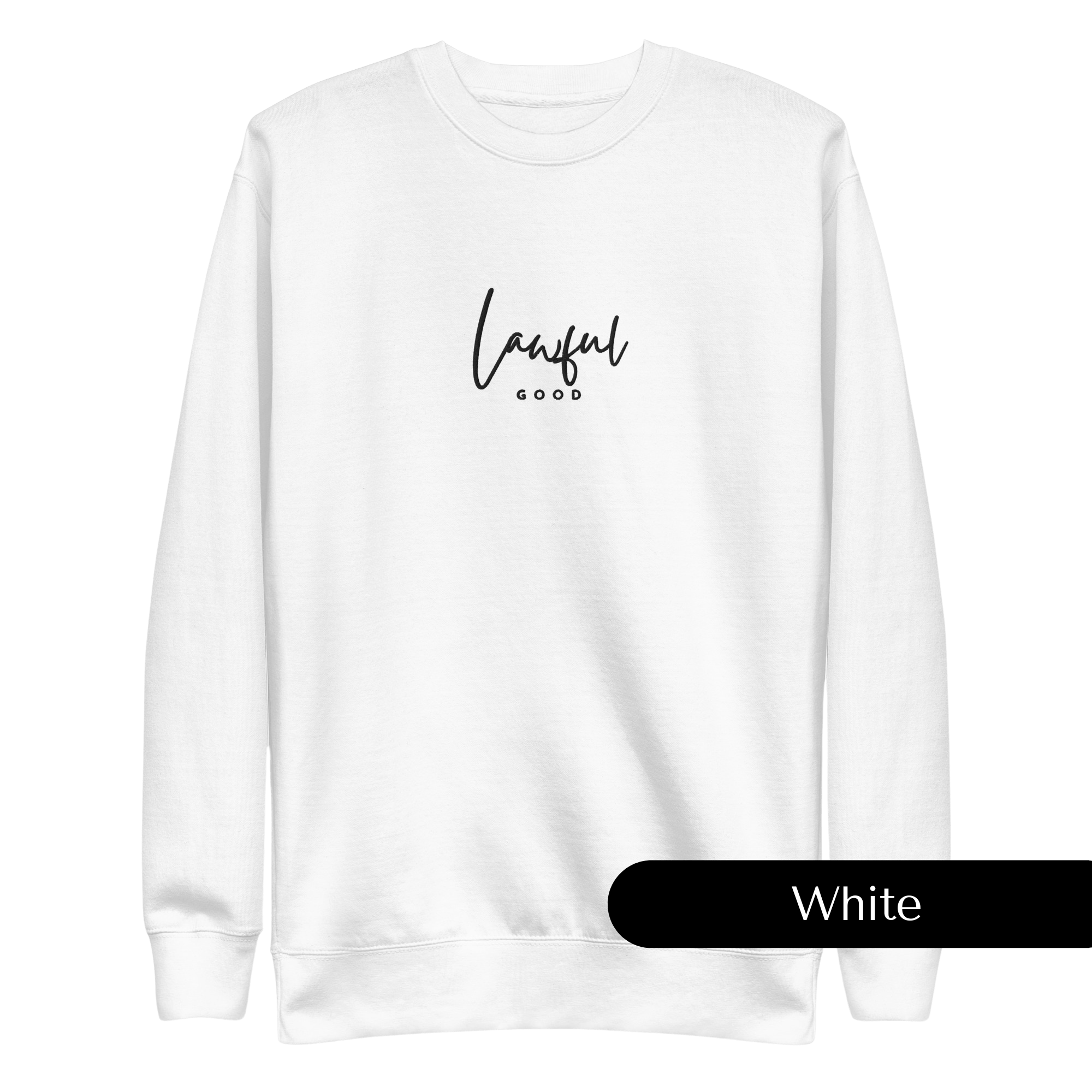 Lawful Good Embroidered Dungeons and Dragons Crew Neck Sweatshirt