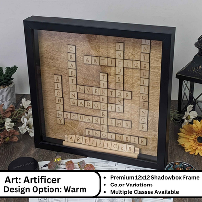 Dungeons and Dragons Scrabble Wall Art