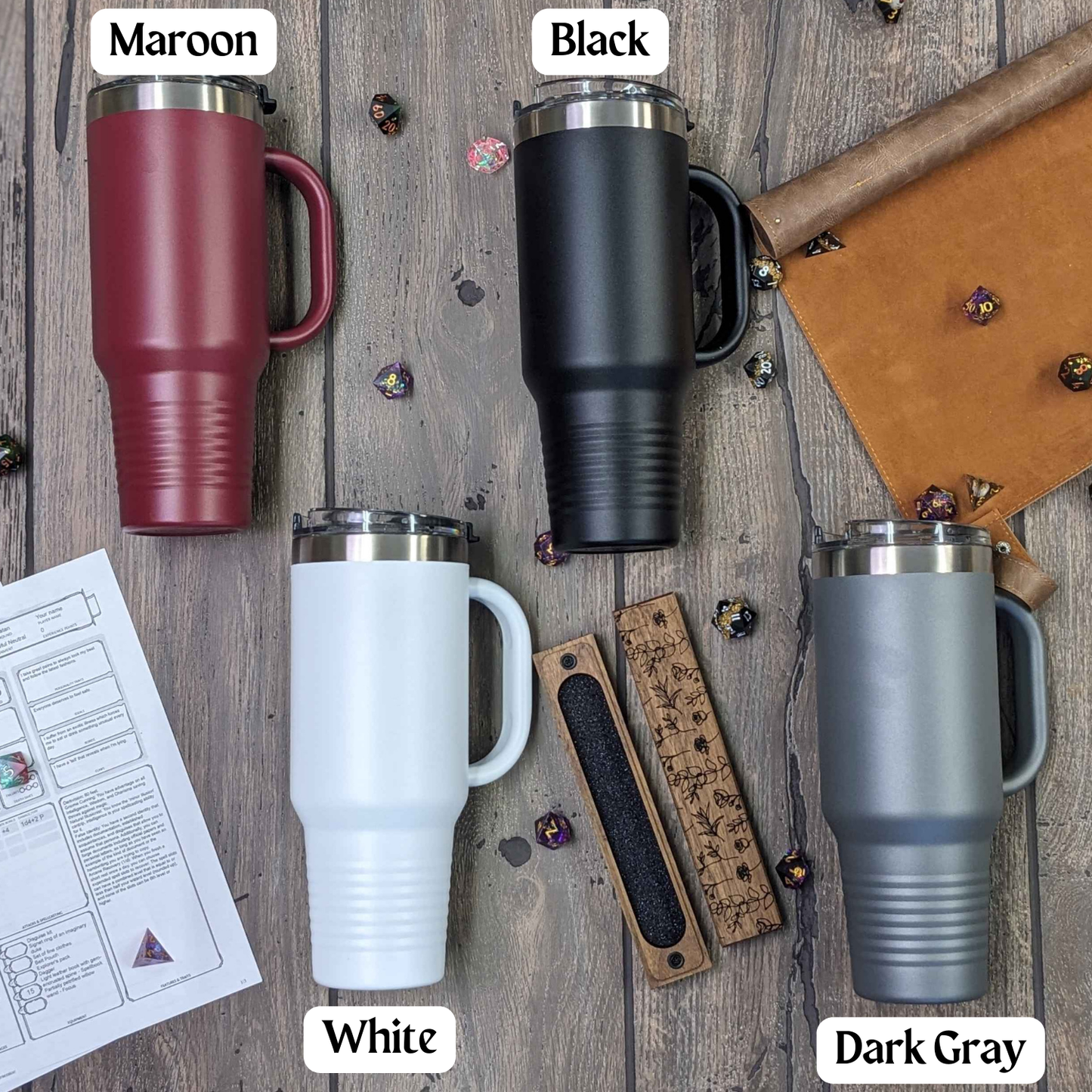 Bard DnD Class Tumbler - 40oz Dungeons & Dragons Bard Class Travel Mug