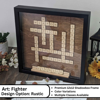 Dungeons and Dragons Scrabble Wall Art