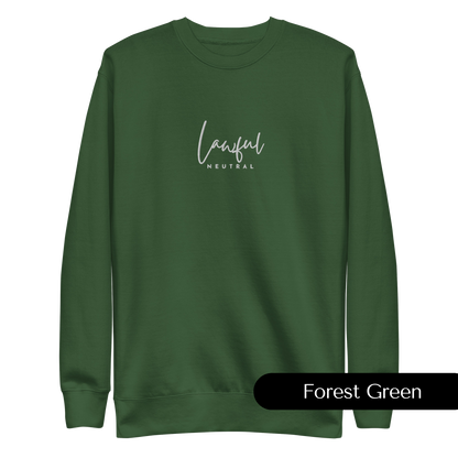 Lawful Neutral Embroidered Dungeons and Dragons Crew Neck Sweatshirt