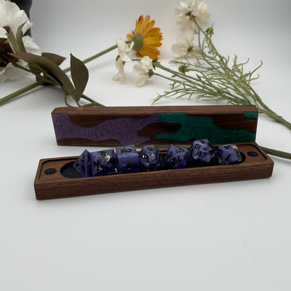 Gemwood Reliquary - Luxury Wood and Resin Dice Vault