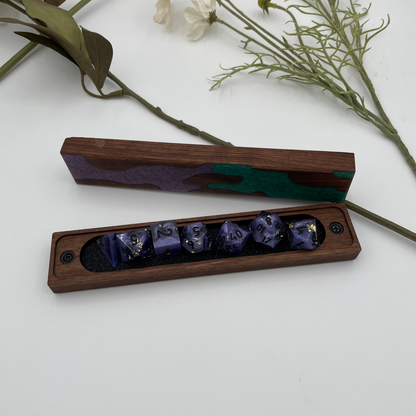 Gemwood Reliquary - Luxury Wood and Resin Dice Vault