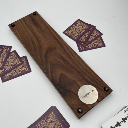 Premium Cribbage Board - Gold Resin Inlay