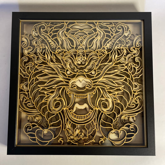 Dragon's Fury - Framed Dragon Art for Dungeons & Dragons Enthusiasts