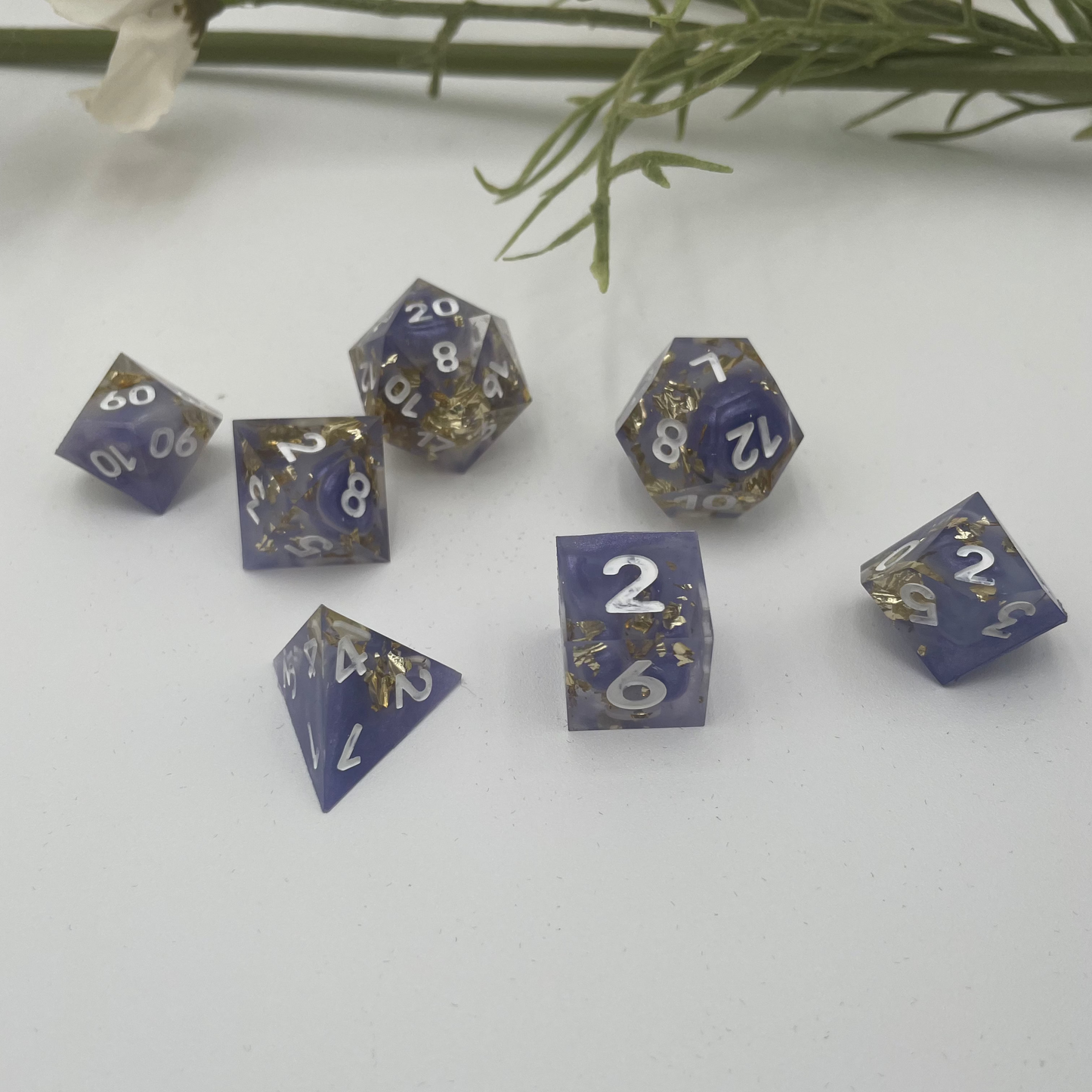 Feyspark Fortune - 7 Piece Luxury D&D Dice Set