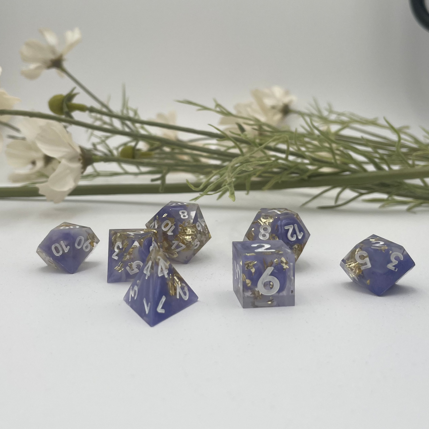 Feyspark Fortune - 7 Piece Luxury D&D Dice Set