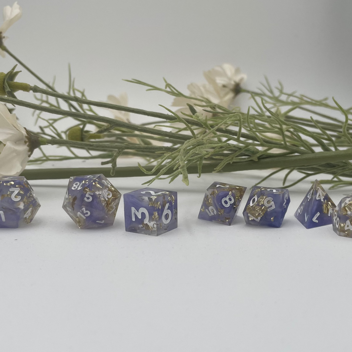 Feyspark Fortune - 7 Piece Luxury D&D Dice Set