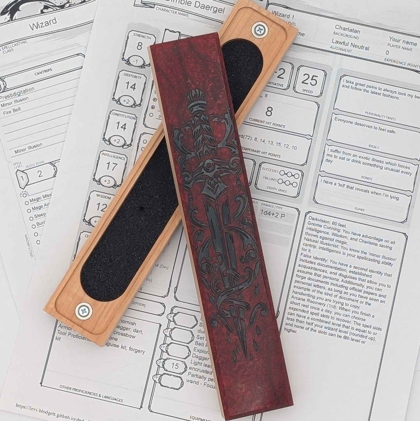 Bloodpact - Luxury Handmade Wood and Resin Dice Vault