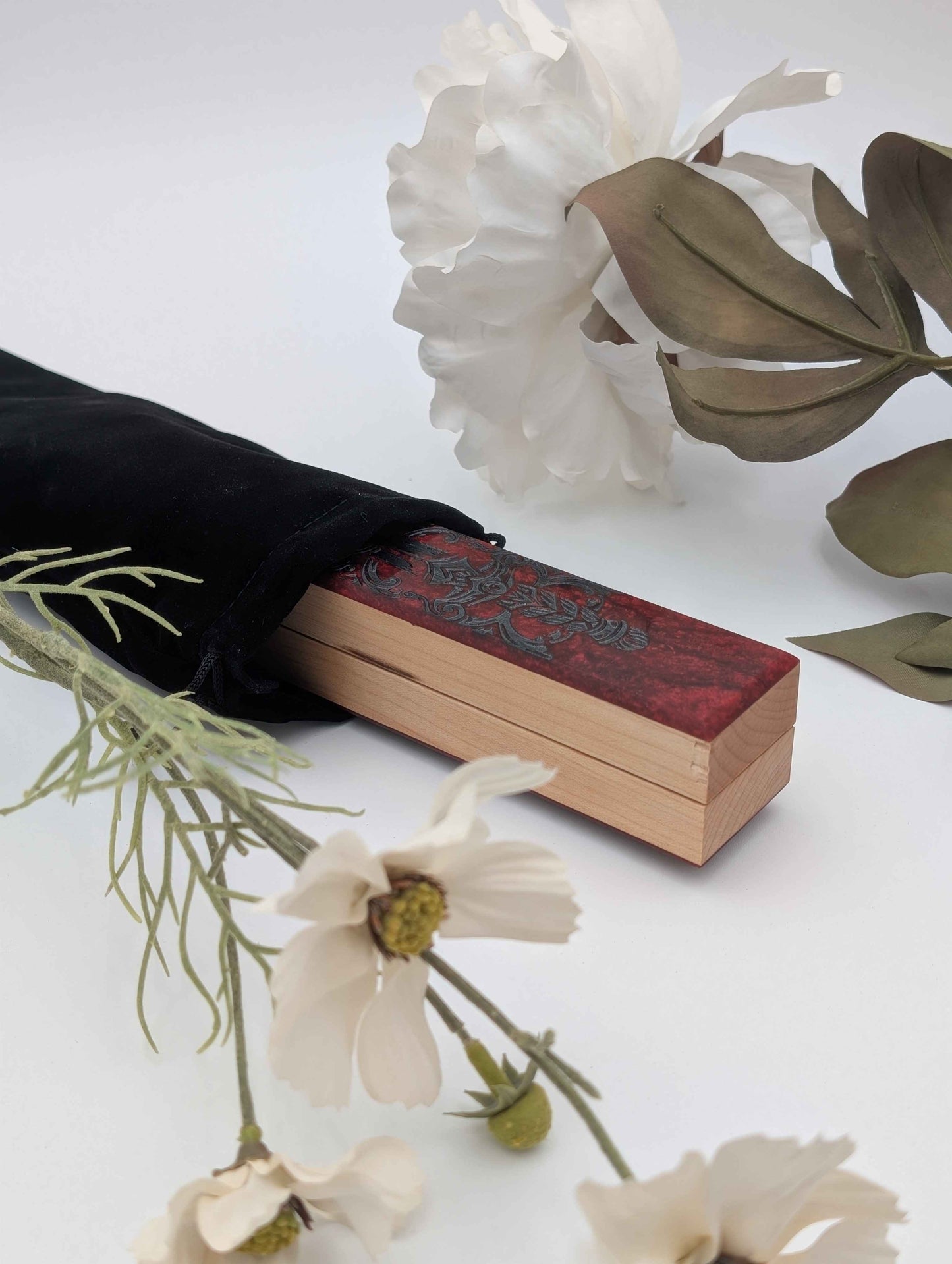 Bloodpact - Luxury Handmade Wood and Resin Dice Vault