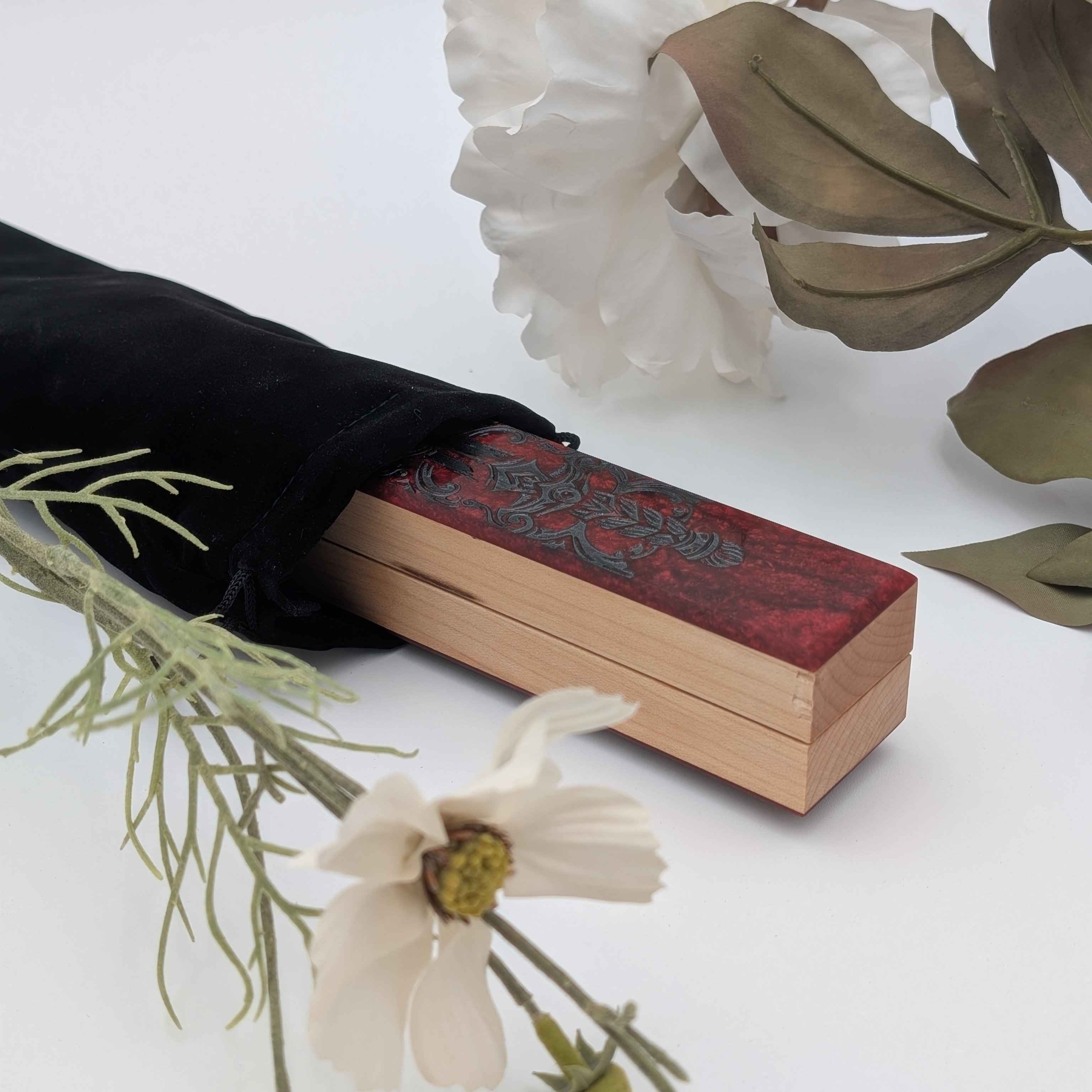 Bloodpact - Luxury Handmade Wood and Resin Dice Vault