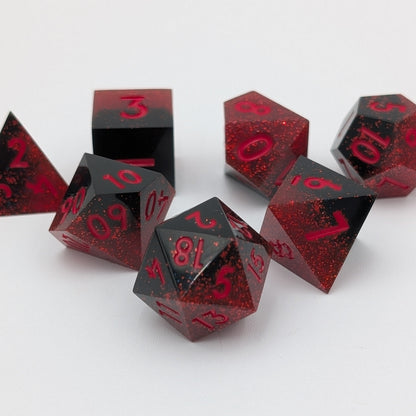 Darkflare 7-Piece Polyhedral Dice Set