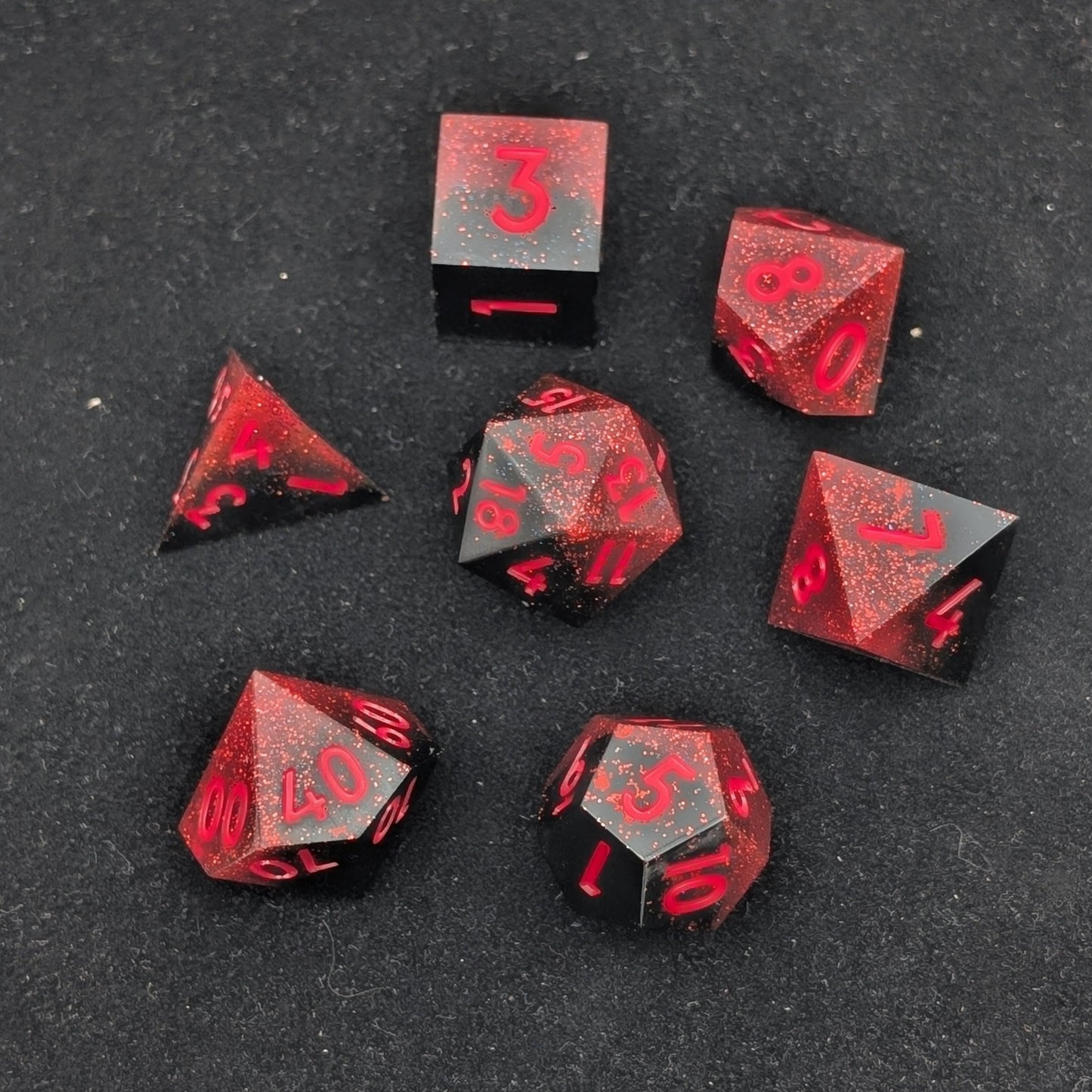 Darkflare 7-Piece Polyhedral Dice Set