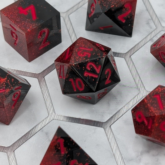 Darkflare 7-Piece Polyhedral Dice Set