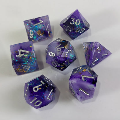 Astral Lavenderite 7-Piece Polyhedral Dice Set