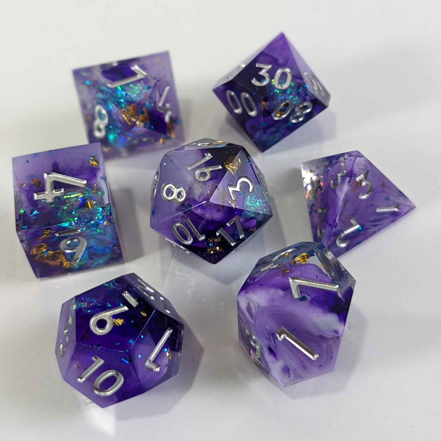 Astral Lavenderite 7-Piece Polyhedral Dice Set