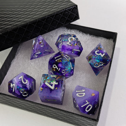 Astral Lavenderite 7-Piece Polyhedral Dice Set