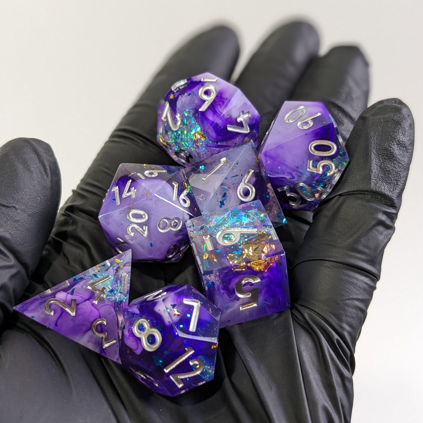 Astral Lavenderite 7-Piece Polyhedral Dice Set