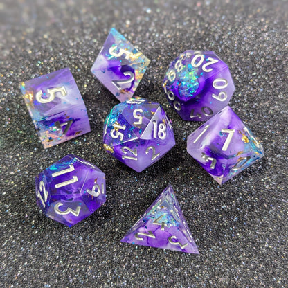 Astral Lavenderite 7-Piece Polyhedral Dice Set