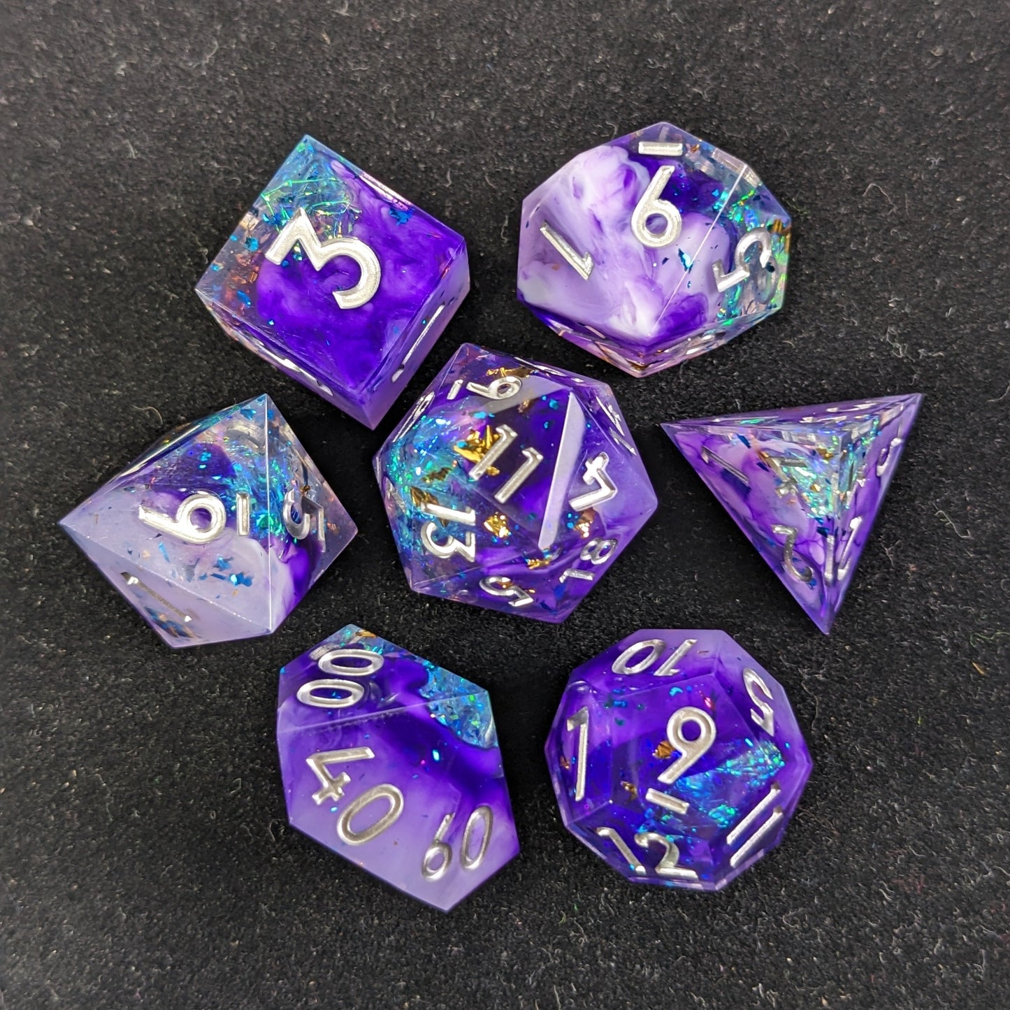 Astral Lavenderite 7-Piece Polyhedral Dice Set