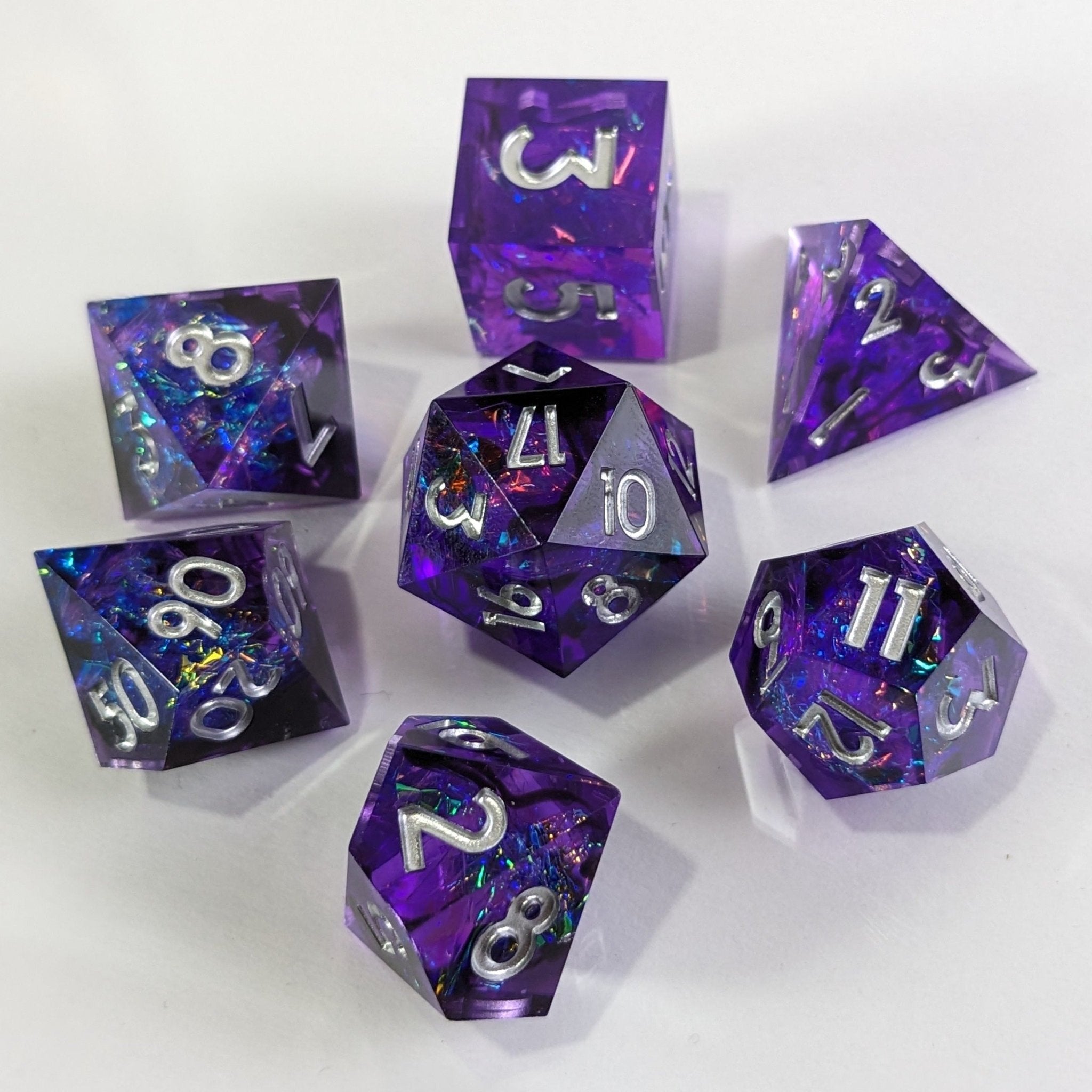 Mystic Nebula - 7 Piece Luxury D&D Dice Set