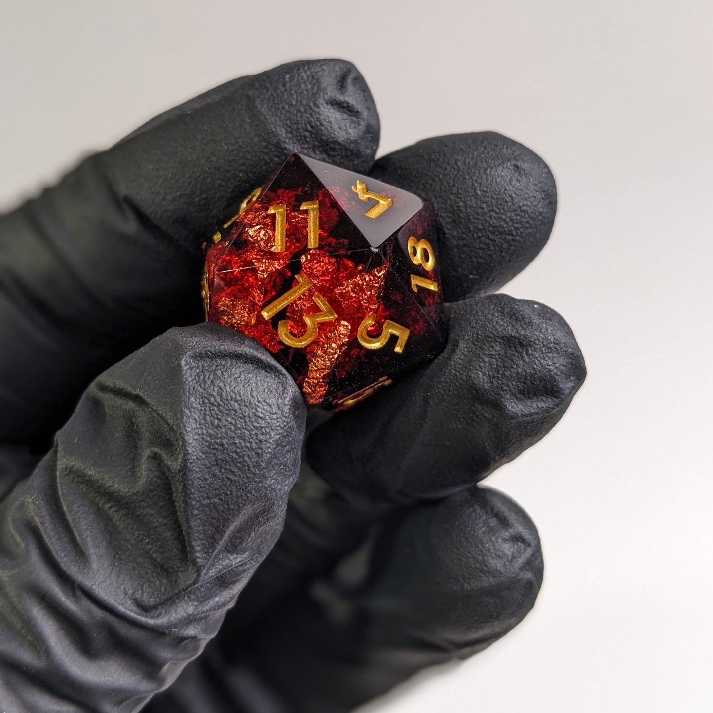 Crimson Veil - 7 Piece Luxury D&D Dice Set