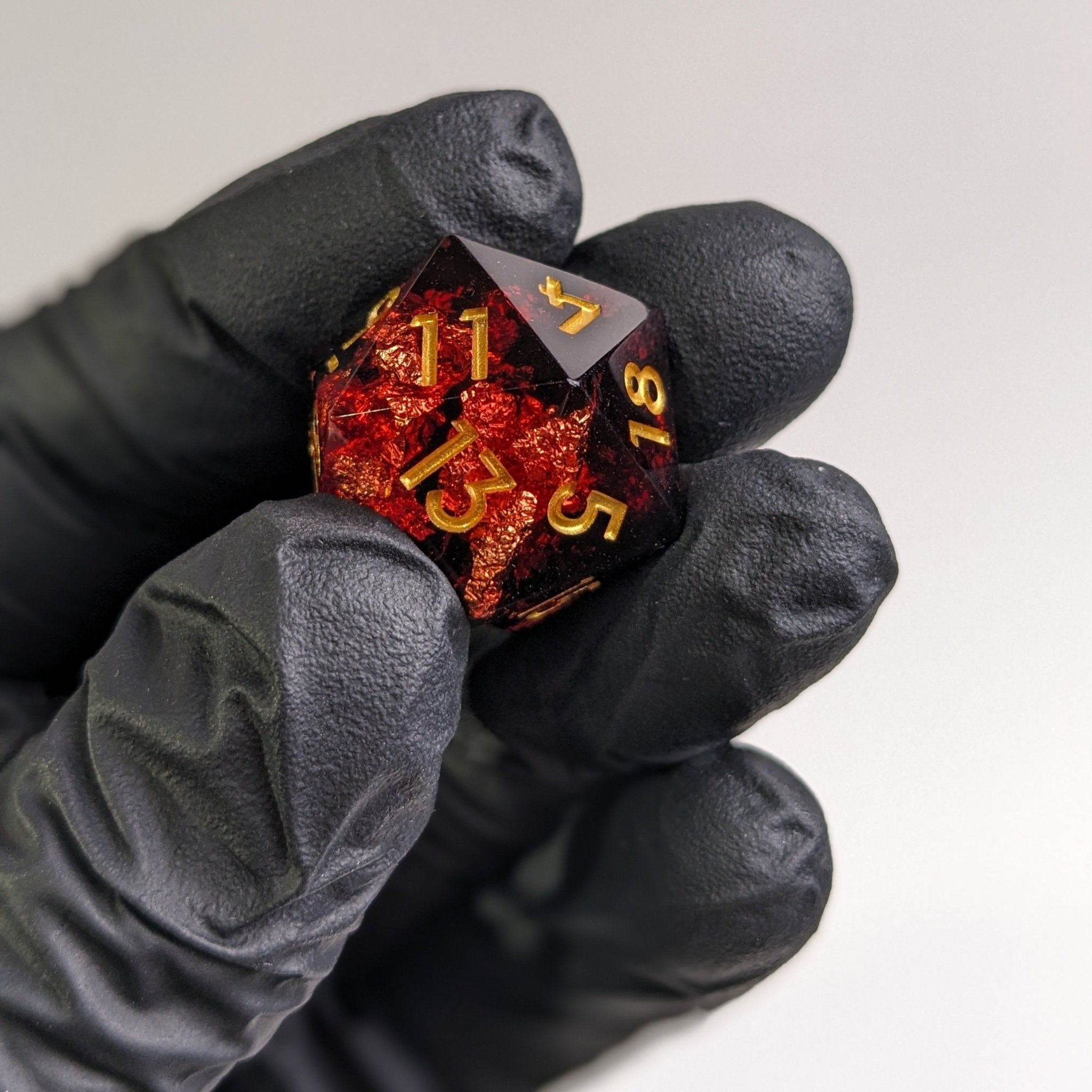 Crimson Veil - 7 Piece Polyhedral Dice Set