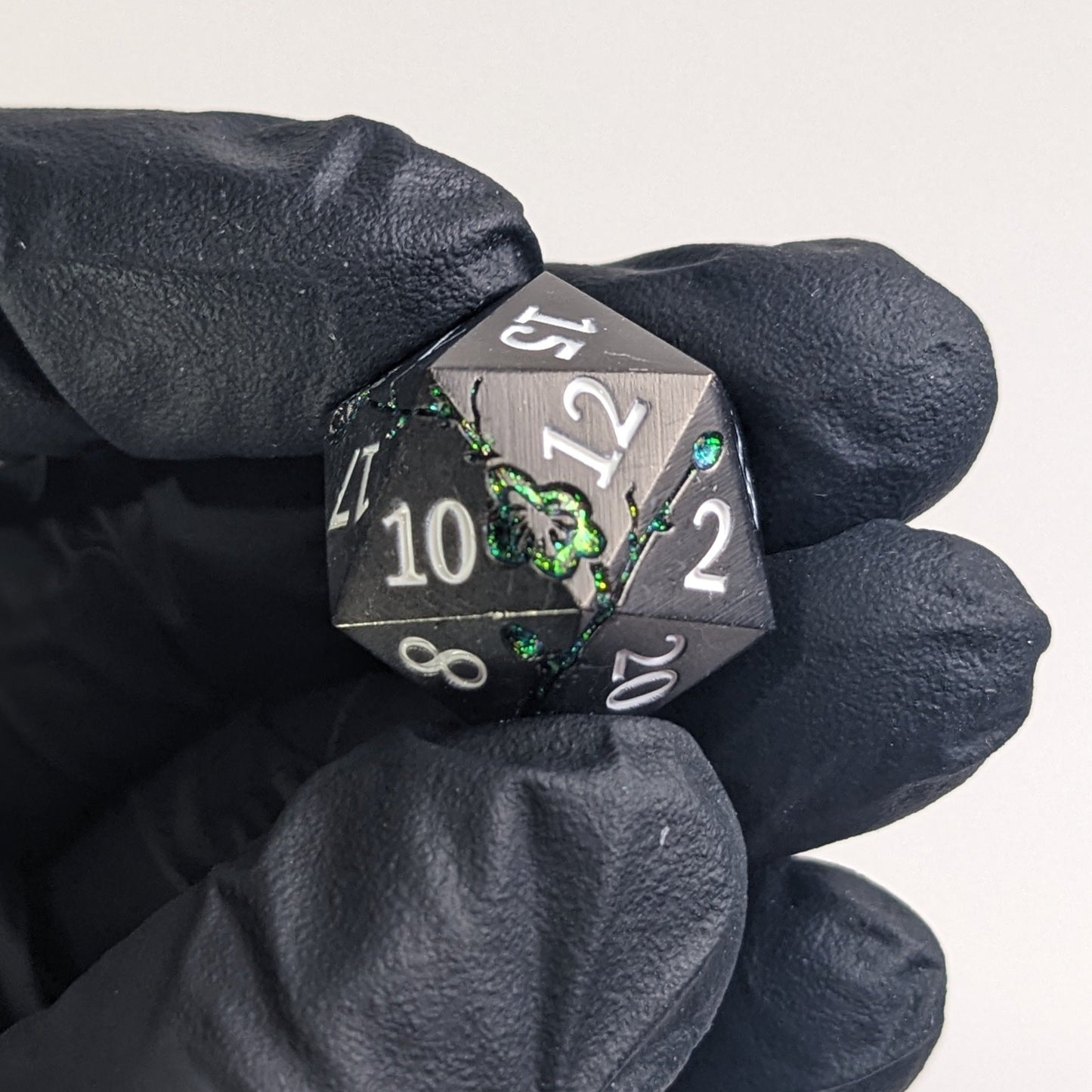 Midnight Moss - 7 Piece Luxury Metal D&D Dice Set