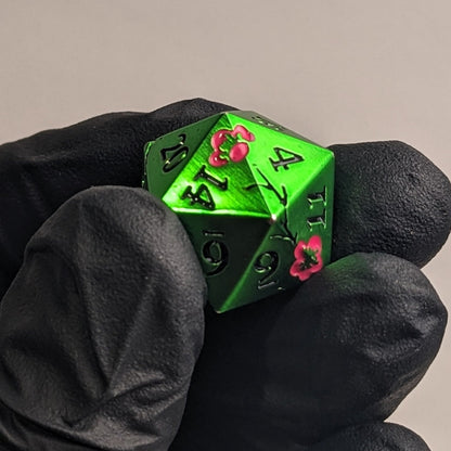 Elven Fernsteel - 7 Piece Luxury Metal D&D Dice Set