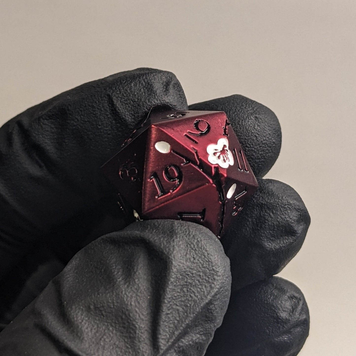 Alabaster Rosium - 7 Piece Luxury Metal D&D Dice Set