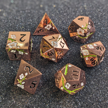 Enchantara - 7 Piece Luxury Metal D&D Dice Set