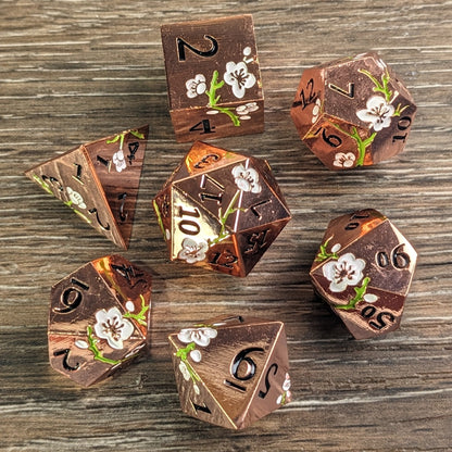 Enchantara - 7 Piece Luxury Metal D&D Dice Set