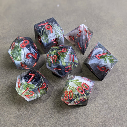 Eldertree - 7 Piece Luxury D&D Dice Set