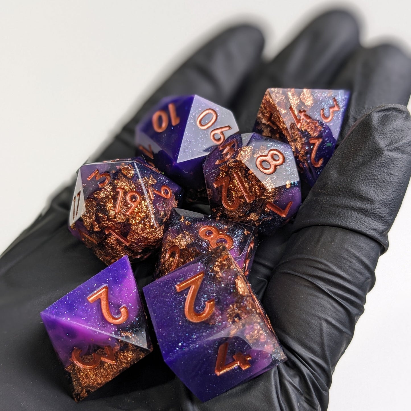 Gilded Regency - 7 Piece Luxury D&D Dice Set