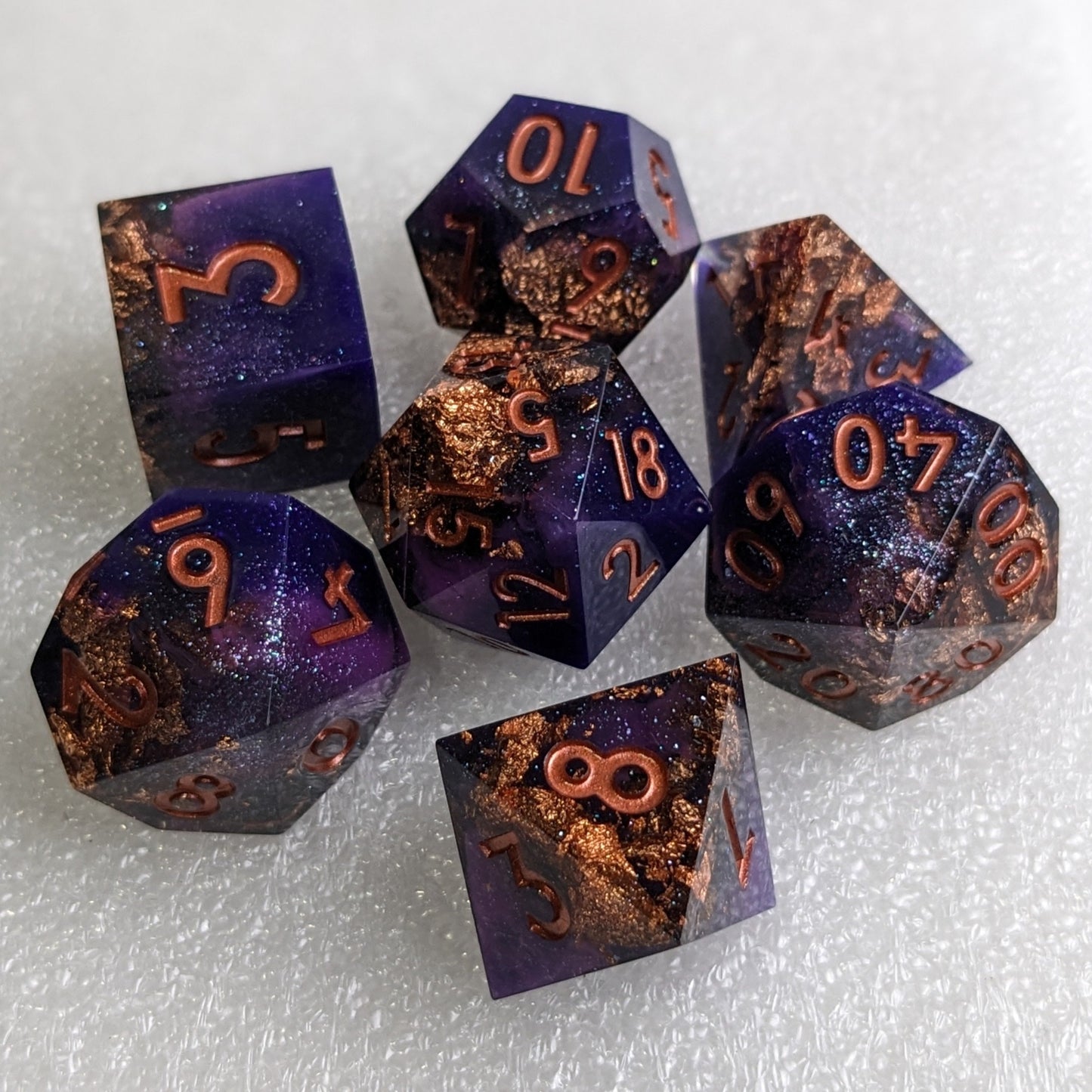 Gilded Regency - 7 Piece Luxury D&D Dice Set