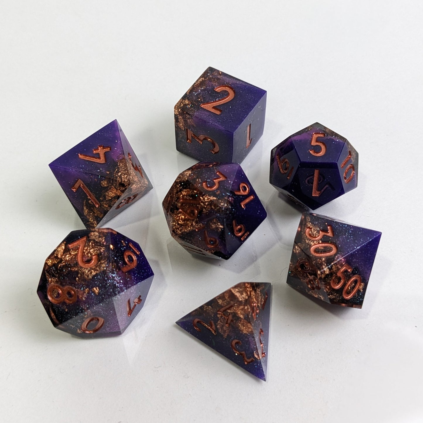 Gilded Regency - 7 Piece Luxury D&D Dice Set