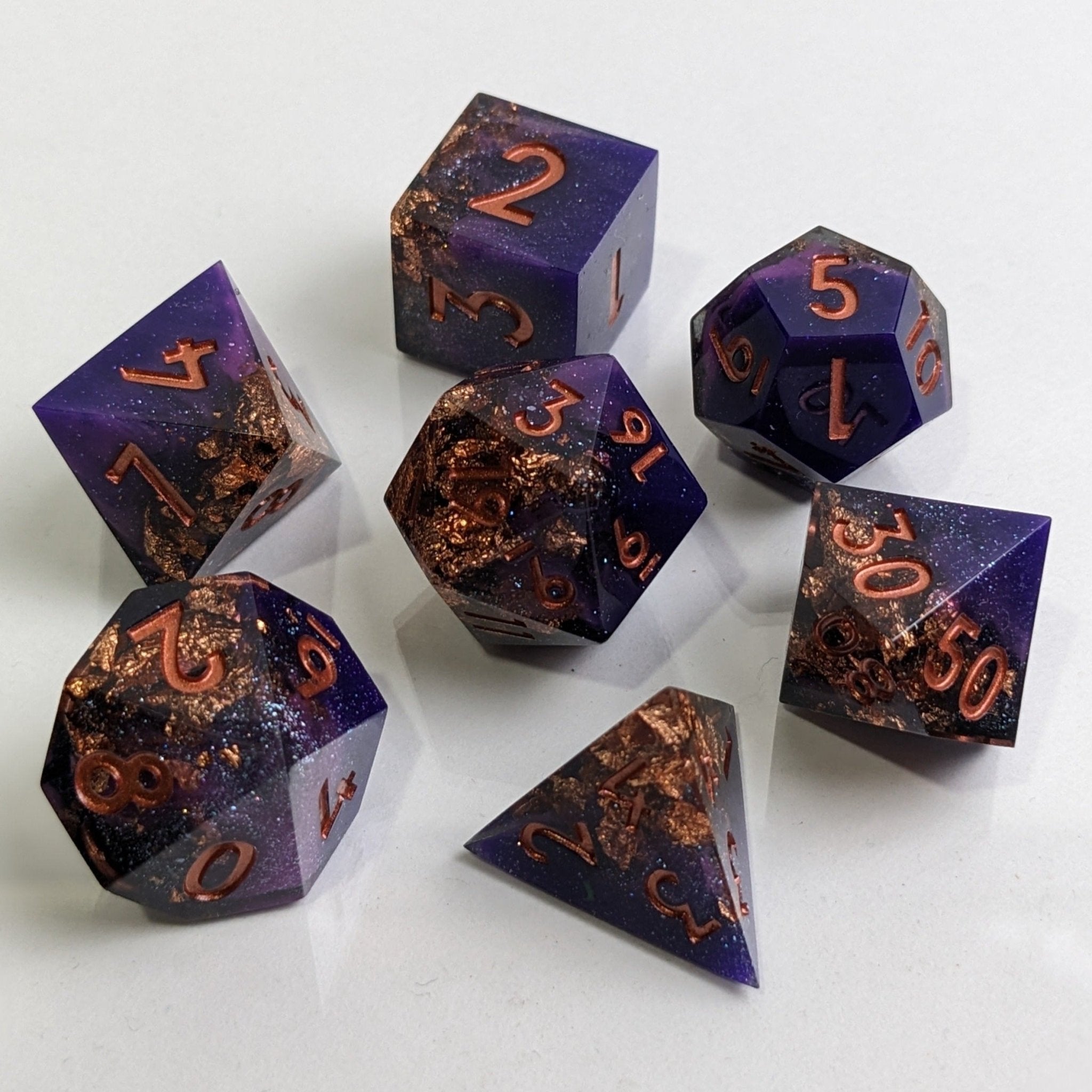 Gilded Regency - 7 Piece Luxury D&D Dice Set