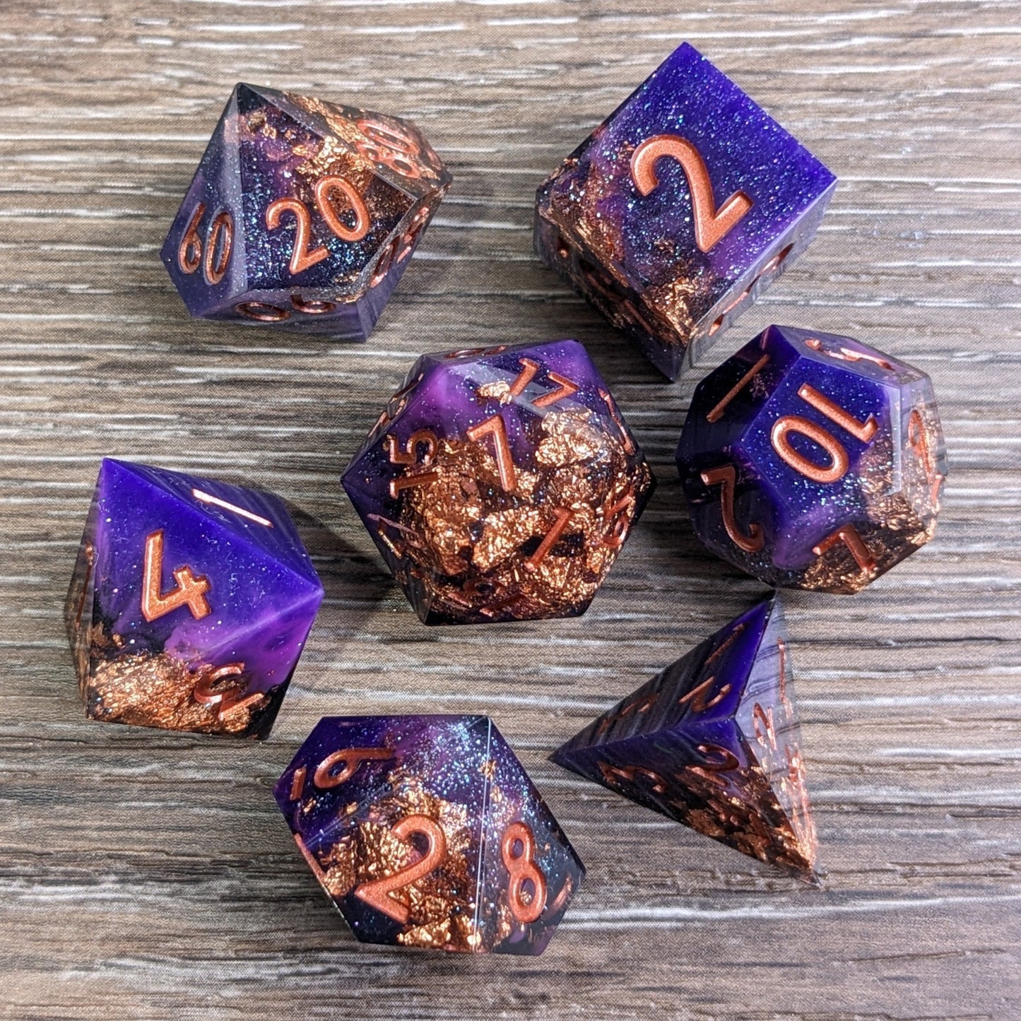 Gilded Regency - 7 Piece Luxury D&D Dice Set