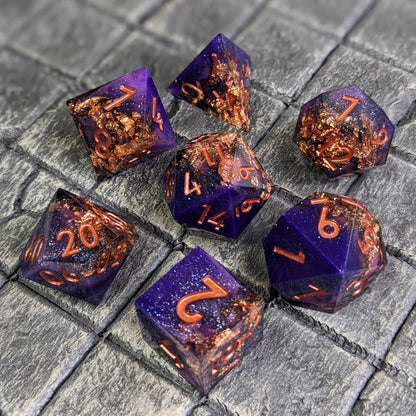 Gilded Regency - 7 Piece Luxury D&D Dice Set