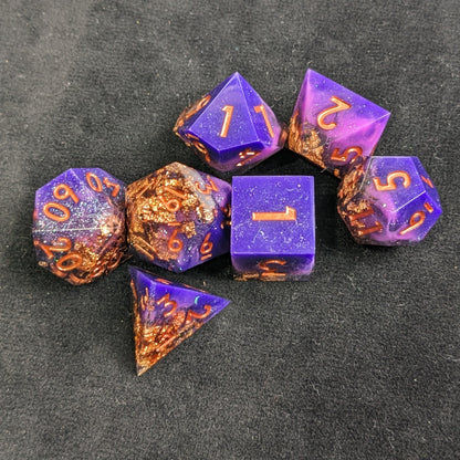 Gilded Regency - 7 Piece Luxury D&D Dice Set